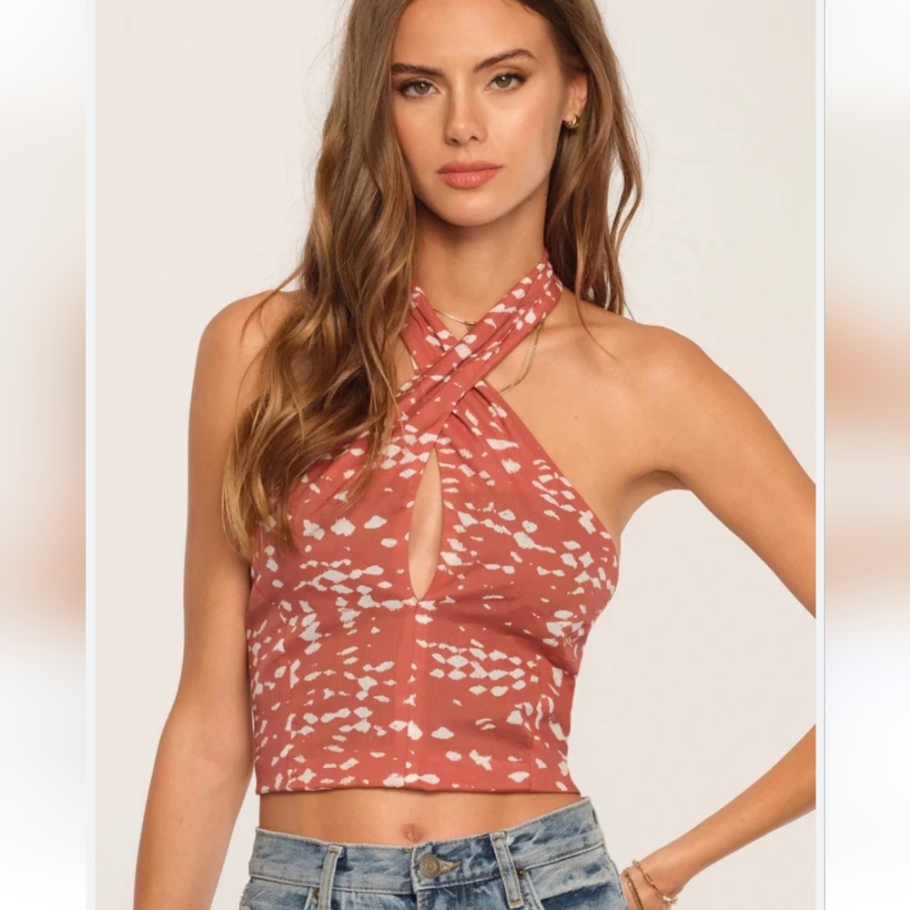 Revolve Heartloom Jolie Top Size Large Color Sienna